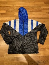Adidas Junior Equipment Windbreaker Windrunner Jacket Boys Large Blue Black