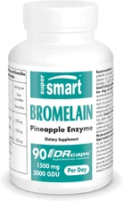 Supersmart Bromelain Supplement 1500Mg/3000 GDU per Day (Proteolytic Enzymes) Pi