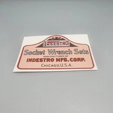 INDESTRO TOOLS DECAL, 4 Inch Vinyl STICKER