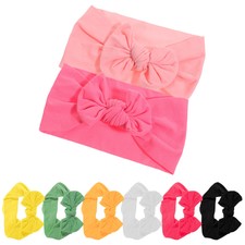 8Pcs Elastic Hair Ribbons for Girls Ties Babies Knotted Headbands Modeling UK