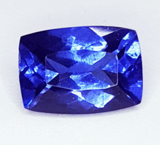 Loose Gemstone Natural Blue Tanzanite 8.82 Ct Certified Cushion Shape  Tanzanite