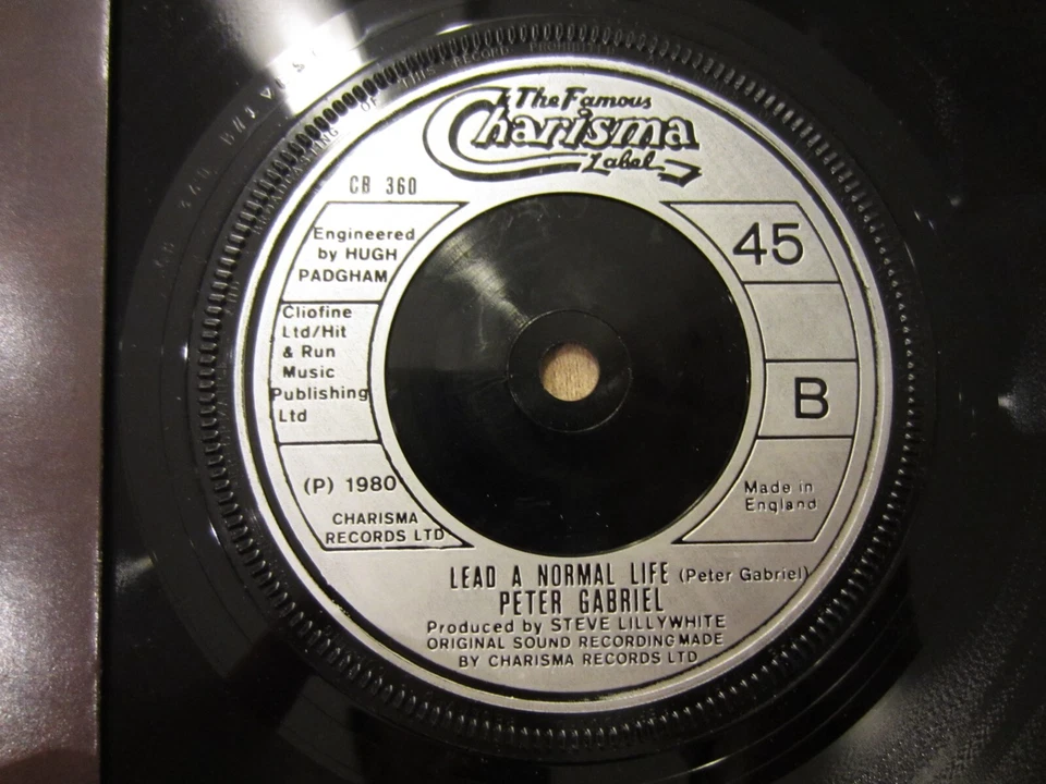 PETER GABRIEL '80 7'' uk CHARISMA 45rpm NO SELF CONTROL vinyl VG+ - Image 2 of 4