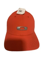 Oakley Metal 2.0 Gascan RED Cap - Red Size L/XL Fitted Hat DISCONTINUED Men’s