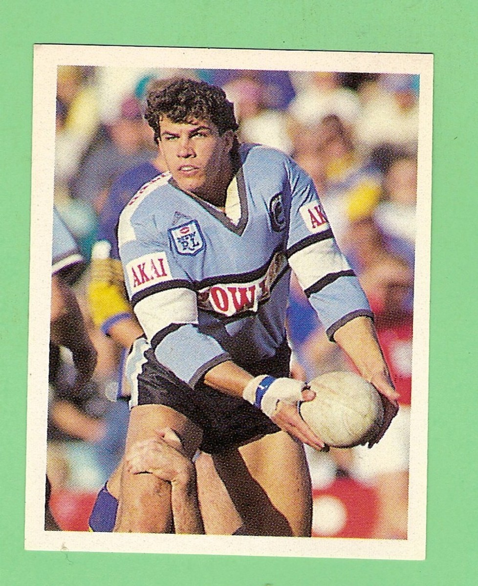 1993 SELECT RUGBY LEAGUE STICKER #208 MARK McGAW, PENRITH