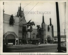 1952 Press Photo Grauman's Chinese Theater at West End of Hollywood Boulevard