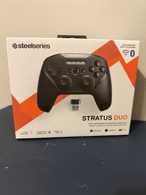 SteelSeries Stratus Duo Wireless Gaming Controller for PC Android VR Black