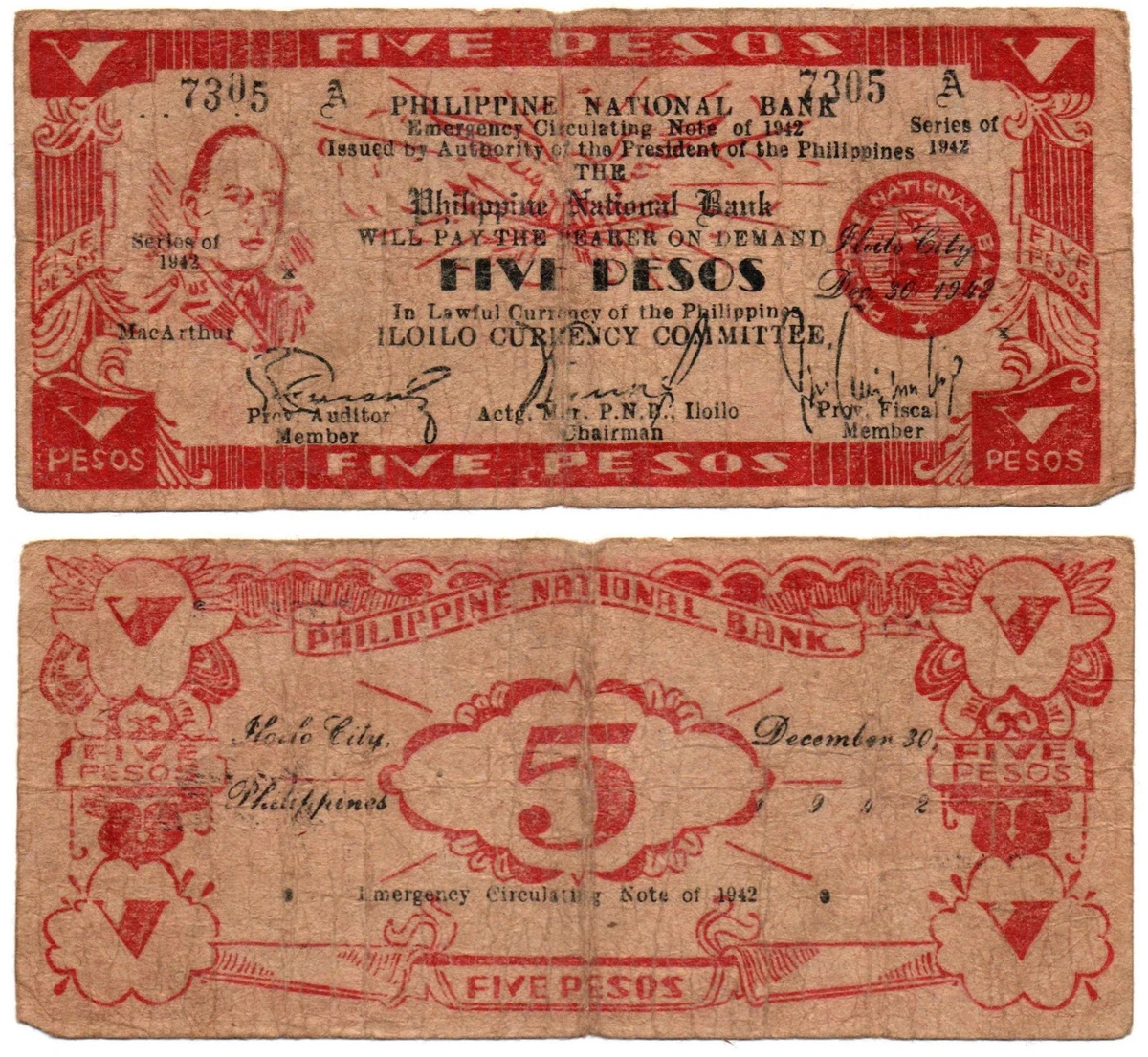 1942 Year Emergency Issue Philippine Paper Money for sale | eBay