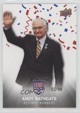2025 New York Rangers Centennial Cup Celebration 3/94 Andy Bathgate #105 HOF av1
