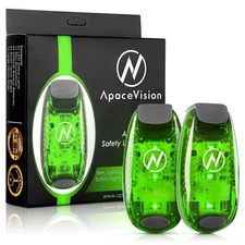 LED Safety Light 2 Pack Clip On Strobe/Running Lights Runners Dog Bike yes