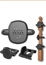 2 Pcs Baby Gate Banister Adapter No Drill Stair Railing Mount Black