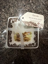 NEW Spode Woodland Square Dishes, 3" Dip Bowls Assorted Animal Designs 4pcs