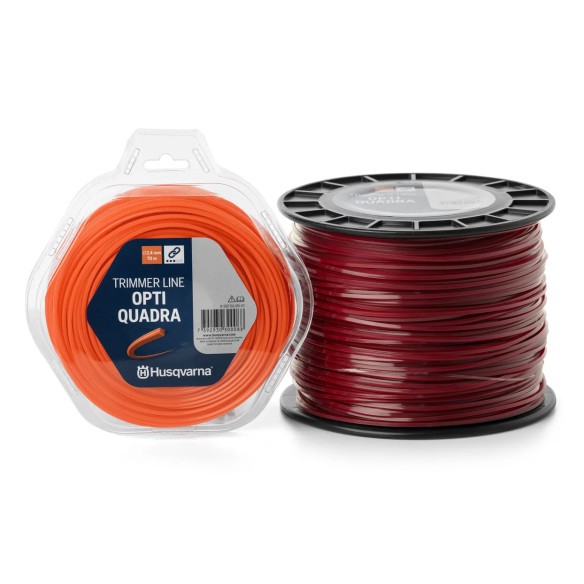 Husqvarna OptiQuadra - Filo per Decespugliatore 3 mm 48 m Rosso Bobina