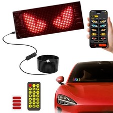 LED Devil Eye Lights for Windshield 6.8"x 2.8" Advanced 6.8"x2.8" Black-1PC