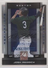 2008 Donruss Elite Extra Edition Aspirations Die-Cut /100 Josh Reddick Auto 0s3