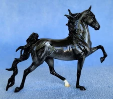 Breyer 2021 Web Special Glossy Black Racking Saddlebred "Lafayette" . New! #1