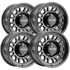 (Set of 4) Method MR318 18x9 8x170 +18mm Gloss Black Wheels Rims 18" Inch