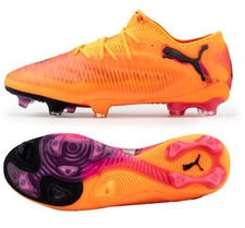 PUMA Men Future 8 Ultimate Low FG Cleats Orange Soccer Football Spike 10858603