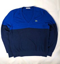 Lacoste Damen Pullover 38 Blau/Navy V-Ausschn...