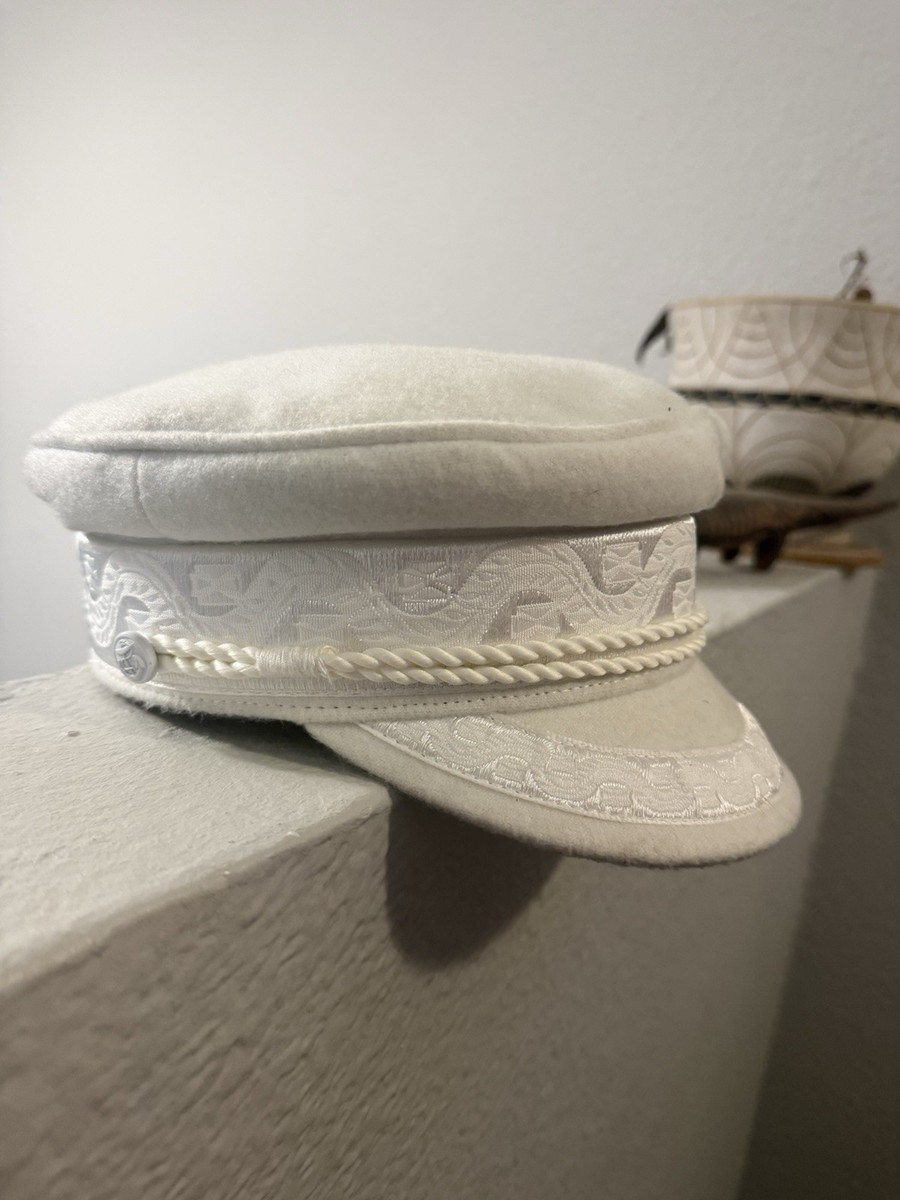 Lack Of Color Hat Peaked Cap Fitted Womens Medium Beige Embroidered Nautical Lack Of Color | Accessories | Lack Of Color Hat | Poshmark main image 4