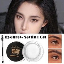 1x Eyebrow Gel Wax Shaping Styling Long Lasting Eye Gel Natural with Brush N5O4