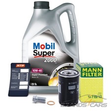 MANN ÖLFILTER + 5l MOBIL MOTORÖL FÜR MERCEDES W124 124 190-ER W201