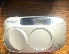 Minolta Riva Zoom 70W 35mm Kompaktkamera Zoom-Objektiv Autofokus silber/schwarz