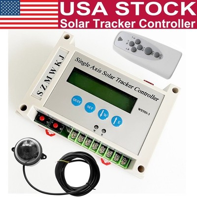 Single Axis Solar Panel Tracking Sunlight Tracker Controller DIY PV Solar System