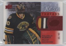 2015-16 Upper Deck Ice Fresh Threads Red 36/49 Malcolm Subban #FT-SU Patch 5j8