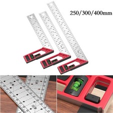 For Woodworkers 90 Degree Ruler Center Finder Dual-axis Level Positioning Tabs