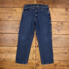 Jeans Dickies 32x30 uomo 00s blu relaxed stonewash falegname abbigliamento da lavoro denim
