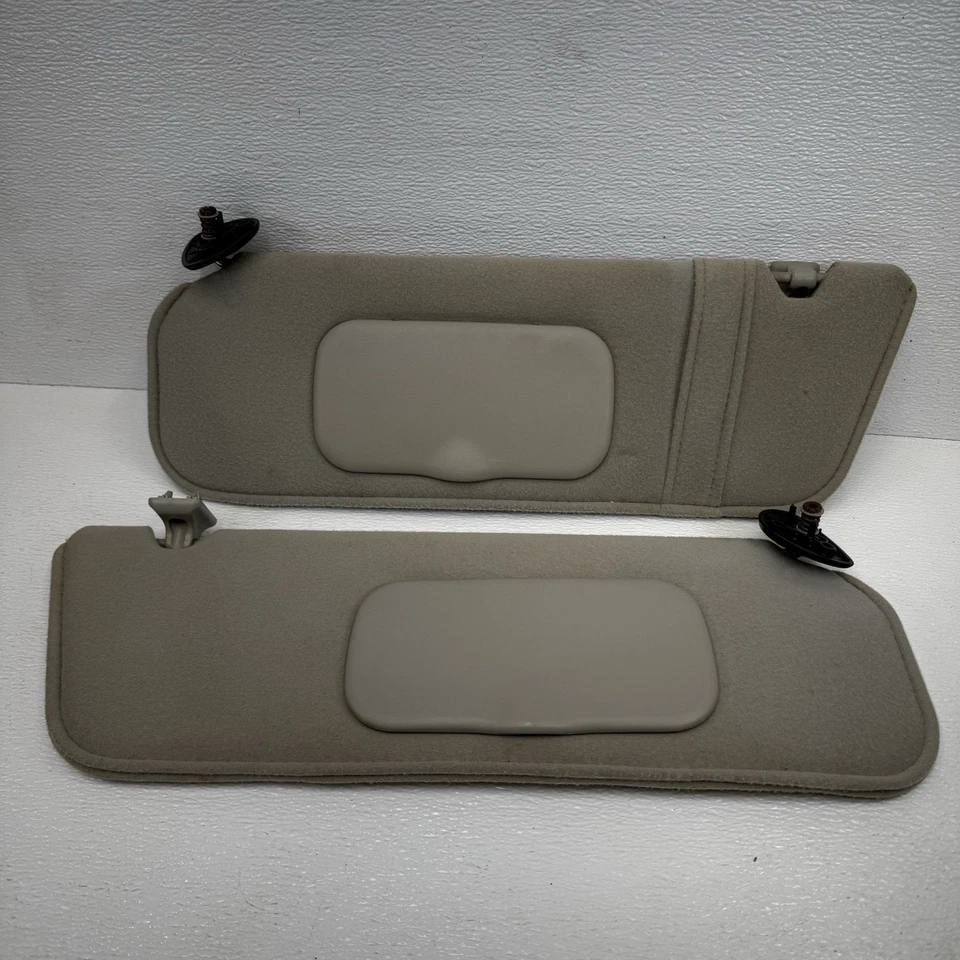 Комплект солнцезащитных козырьков 2002-2005 Ford Explorer пара с зеркалами желтовато-коричневые левая правая - Изображение 2 из 4