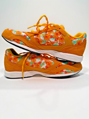 Size 12 - New Balance 205 x Urban Outfitters Floral Print Running Shoes Orange