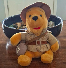 Walt Disney World Winnie The Pooh Safari Bear Animal Kingdom 9" Plush