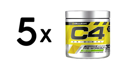 5 x Cellucor C4 Original, Green Apple - 198g (121,20 EUR/kg)