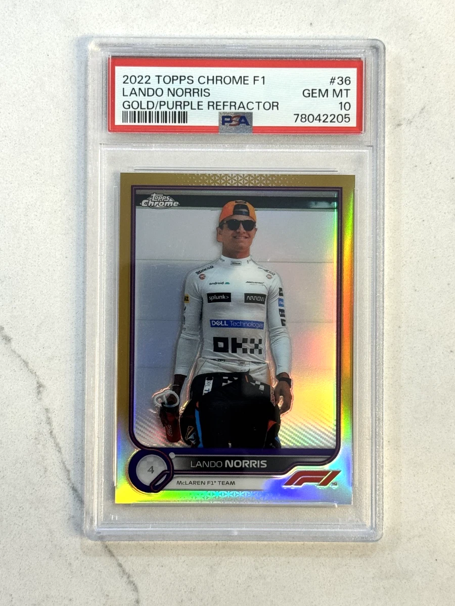 グランプリ　GP PLATINUM GPN 0002 PRO 4-9,P ７本 2022 Topps Chrome Formula 1 F1 #36 Lando Norris Gold Purple