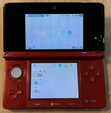 Nintendo 3DS Handheld System - Metallic Red Charger, Stylus 32GB/SD Card