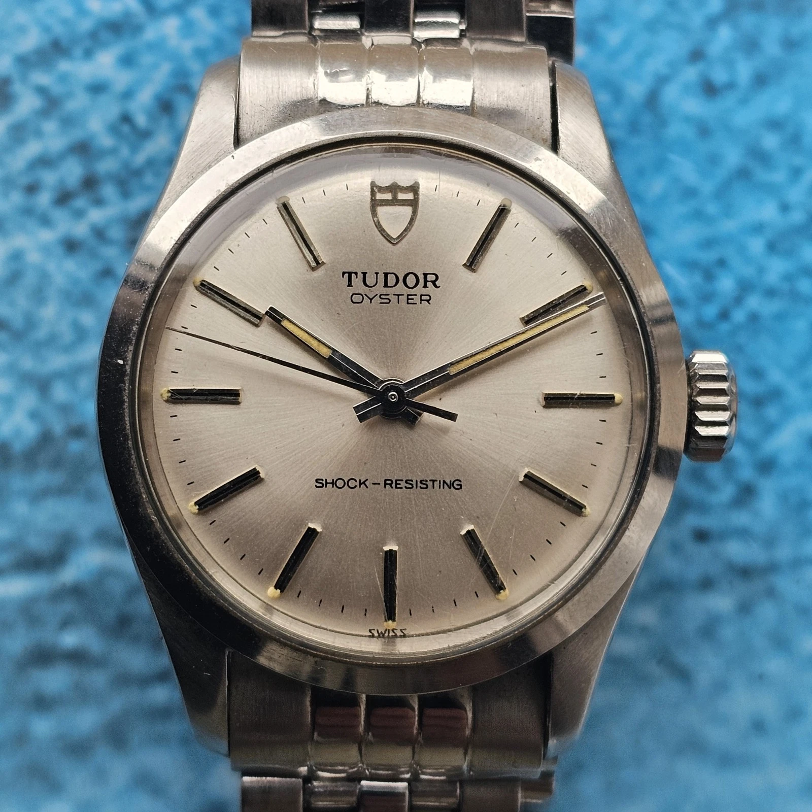 Rolex — Vintage Tudor Oyster 7903 1950s Manual Wind Rolex Case 32 mm - Serviced Dial