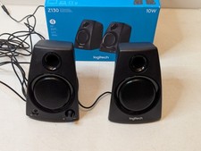 Logitech Z130 Wired PC Speakers Power Supply Included Tested and Working