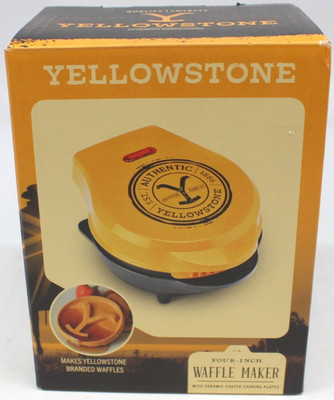 Yellowstone Mini Waffle Maker 4 Inch Yellowstone Branded Select Brands Paramount
