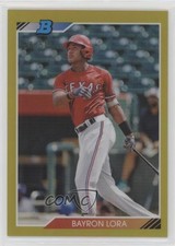 2020 Bowman Heritage Chrome Prospects Gold Refractor 50/50 Bayron Lora 4l6