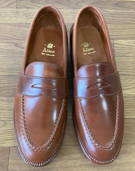 Alden 96230 Whiskey Shell Cordovan LHS / Penny Loafer