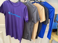 5 Piece Boys Athletic Tee Lot Bundle Size Large GUC