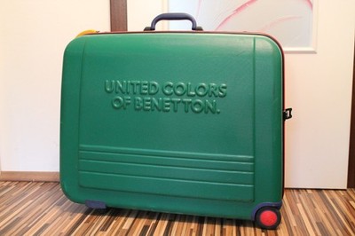 United Colors of Benetton Vintage Hartschalenkoffer   Retro Bunt-Look!