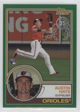 2018 Topps Silver Pack 1983 Design Chrome Series 2 Green 15/99 Austin Hays 5e4