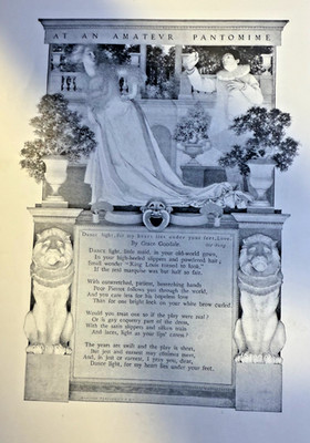 1898 Vintage Magazine Illustration Maxfield Parrish At An Amateur Pantomime