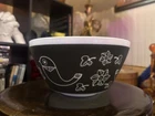 Vintage Charm by Pyrex "Birds of a Feather" Milk Glass Mixing Bowl ~ 10C/2.3L