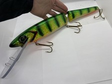 16” Clarkey Jointed Ultra Mooneye Glitter Perch Crankbait Trolling Musky Lure