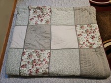 Laura Ashley Sage Green Roses Embroidered Reversible Comforter King 108 X 90