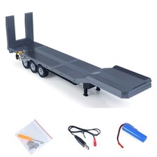 Semi Trailer Flatbed 1502 for 1/18 RC Tractor HUINA 1501 Electronic Support Legs