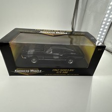 1967 MUSTANG SHELBY GT-500 BLACK  ERTL 1:18 OPENING HOOD & DOORS
